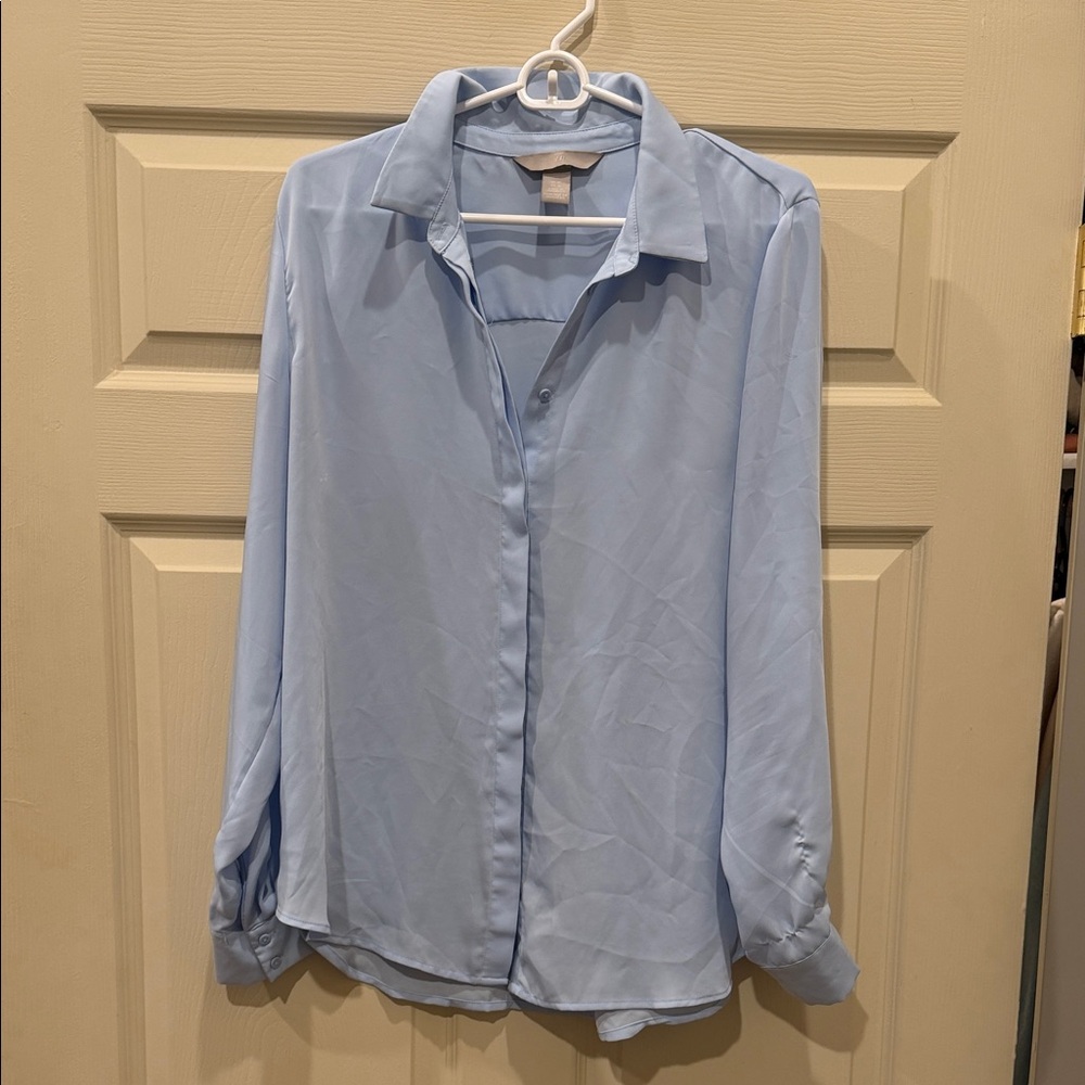 H&M Light Blue Blouse